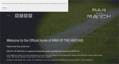 Desktop Screenshot of manofthematch.com